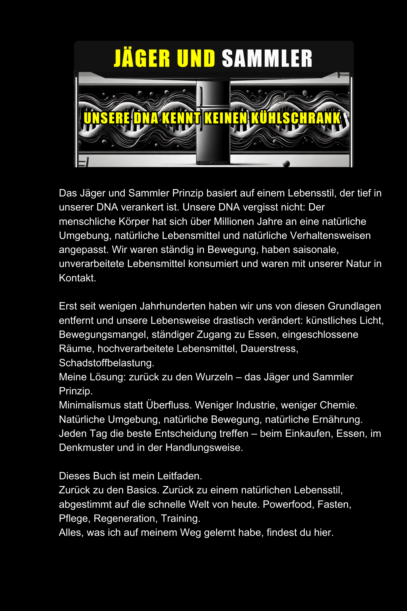 Buchversion - JÄGER UND SAMMLER 3.0 - Transformation durch echte Lebensmittel