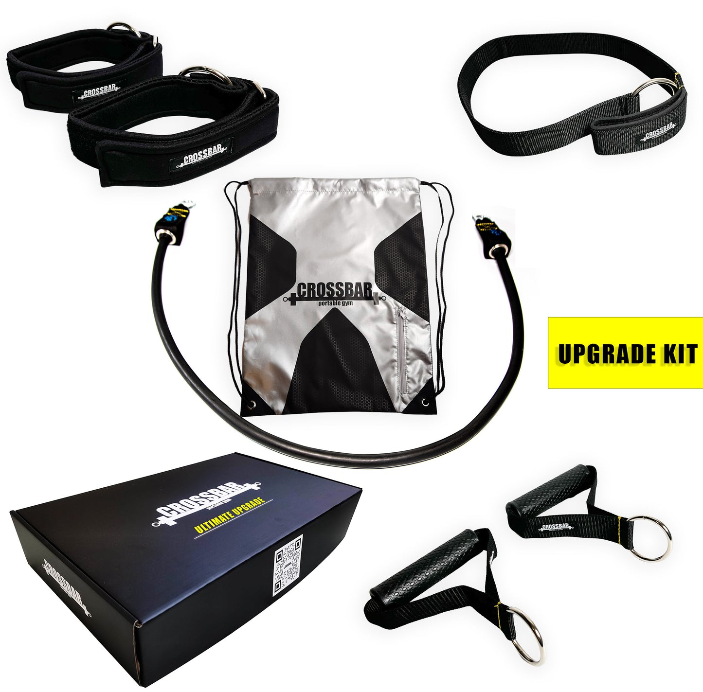 Ultimate Upgrade Kit - Set -45 kg Band, Griffe, Fußschlaufen, Outdooranker - Crossbar portable gym