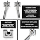Premium Box Set - Crossbar 40 Kg Stange und Docking mit Widerstandsbänder | Inkl. Türanker Tasche und Matte - Crossbar portable gym
