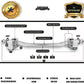 Premium Box Set - Crossbar 40 Kg Stange und Docking mit Widerstandsbänder | Inkl. Türanker Tasche und Matte - Crossbar portable gym